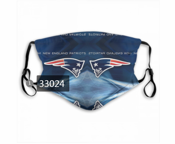New 2021 NFL New England Patriots #81 Dust mask with filter
